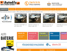Tablet Screenshot of iautodily.cz